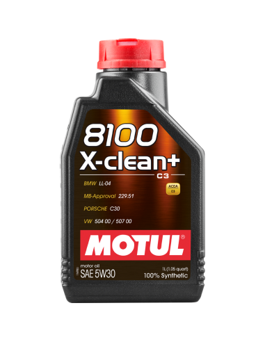 Моторно Масло MOTUL 8100 X-Clean+ 5W-30 1л.
