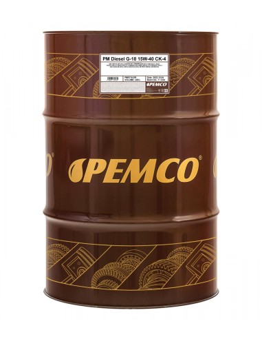 Моторно Масло PEMCO DIESEL G-18 15W-40 CK-4 208L
