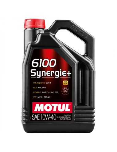 Моторно Масло MOTUL 6100 SYNERGIE+ 10W-40 5л.
