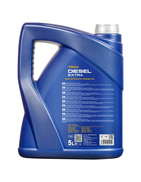 Моторно масло MANNOL DIESEL EXTRA 10W-40 5L.