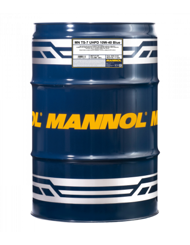 Масло за тежкотоварни MANNOL TS-7 UHPD 10W-40 Blue 208L