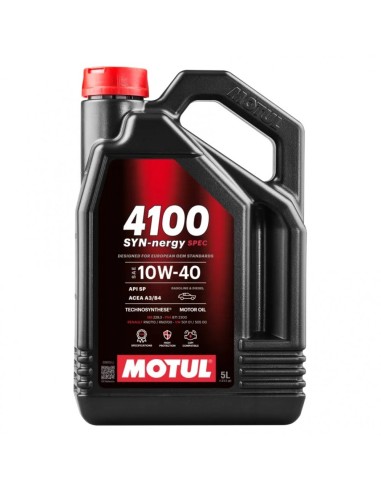 Моторно Масло MOTUL 4100 Syn-Nergy Spec 10W-40 5л.