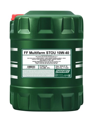 Моторно Масло FANFARO Multifarm STOU 10W-30 20л.