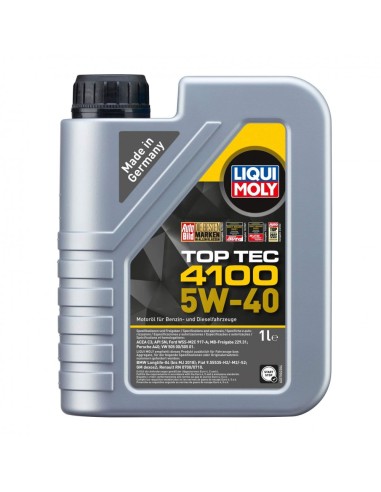 Моторно масло LIQUI MOLY TOP TEC 4100 SAE 5W-40 1л